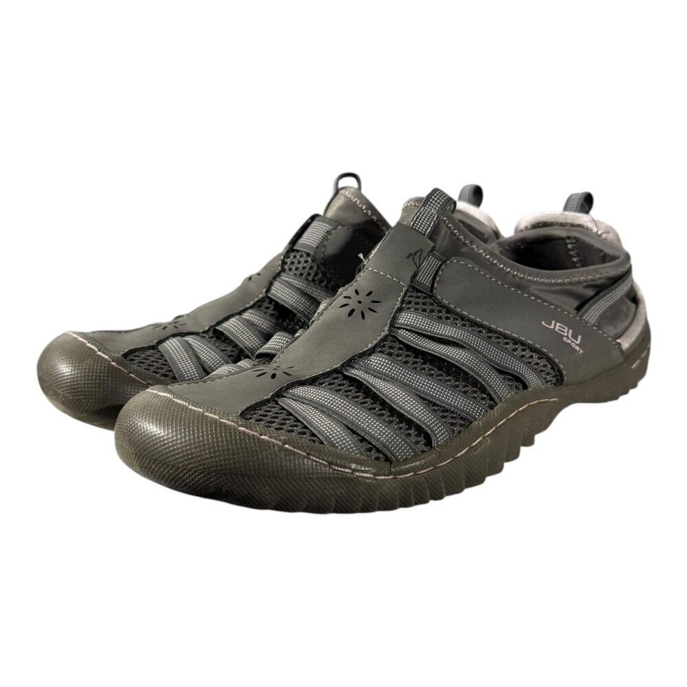 Jsport By Jambu Shoes Womens 7 M Regatta Slip On Gray Comfort Casual Low